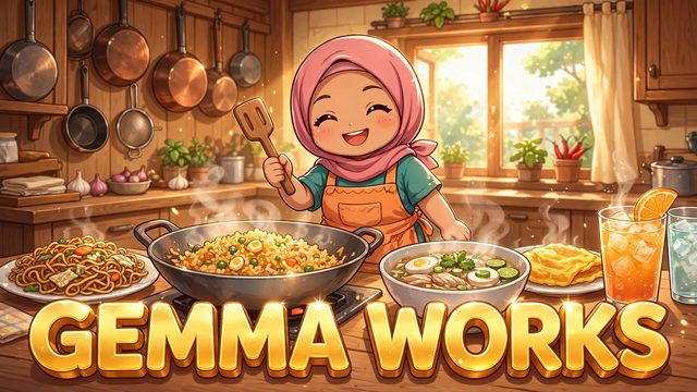 Splash art MasakMama — game memasak